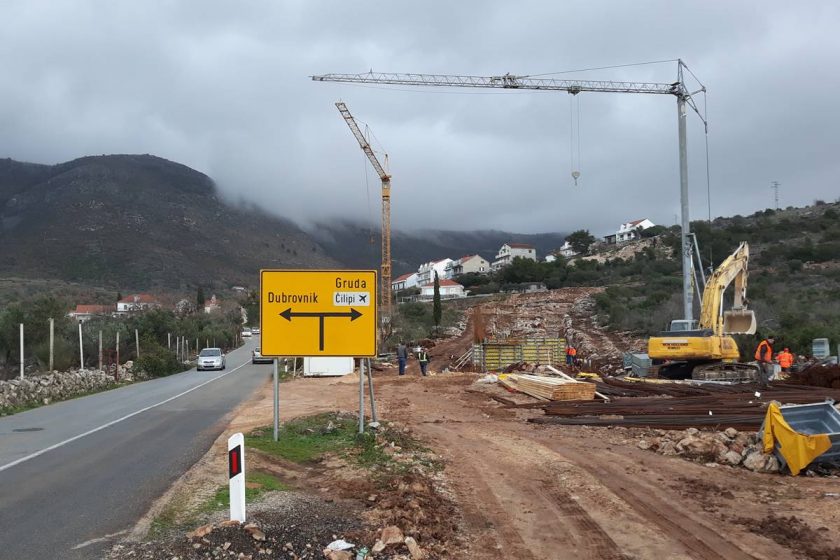 Radovi na ulazu u Cavtat u punom intenzitetu