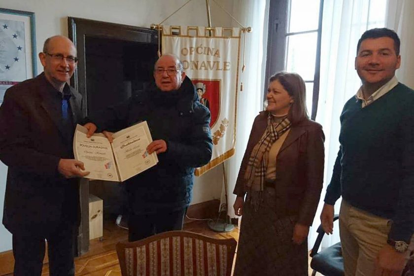 Načelniku Lasiću uručeno priznanje za doprinos borbi za prava umirovljenika Hrvatske