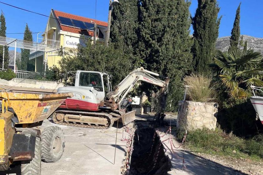 Počela izgradnja kanalizacije u ulici Frana Laureana i Juraja Dalmatinca u Cavtatu