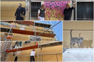 Derutnoj fasadi u Cavtatu mural dao novo osvježeno lice